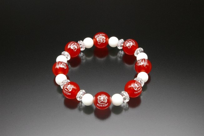 七転八起達磨ブレス 白水晶 赤メノウ ホワイトオニキス パワーストーン ブレスレット メンズ レディース 効果 ハンドメイド 浄化 種類 意味 アクセサリー