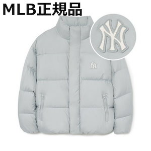 MLB公式正規品 ショートダウン ベーシック NY (Grey) ダウンコート 韓国