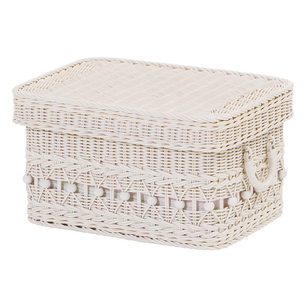 サンフラワーラタン フィオーレ スタッキングバスケット GK808WW メーカー直送