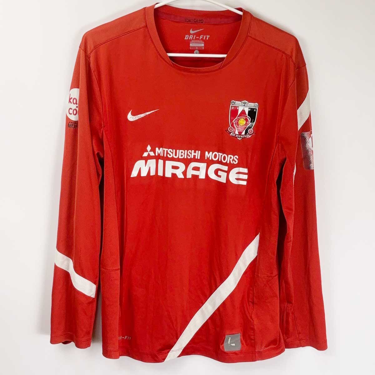 【中古】ナイキ 浦和レッズ 選手支給品 長袖シャツ トレーニングウェア L NIKE