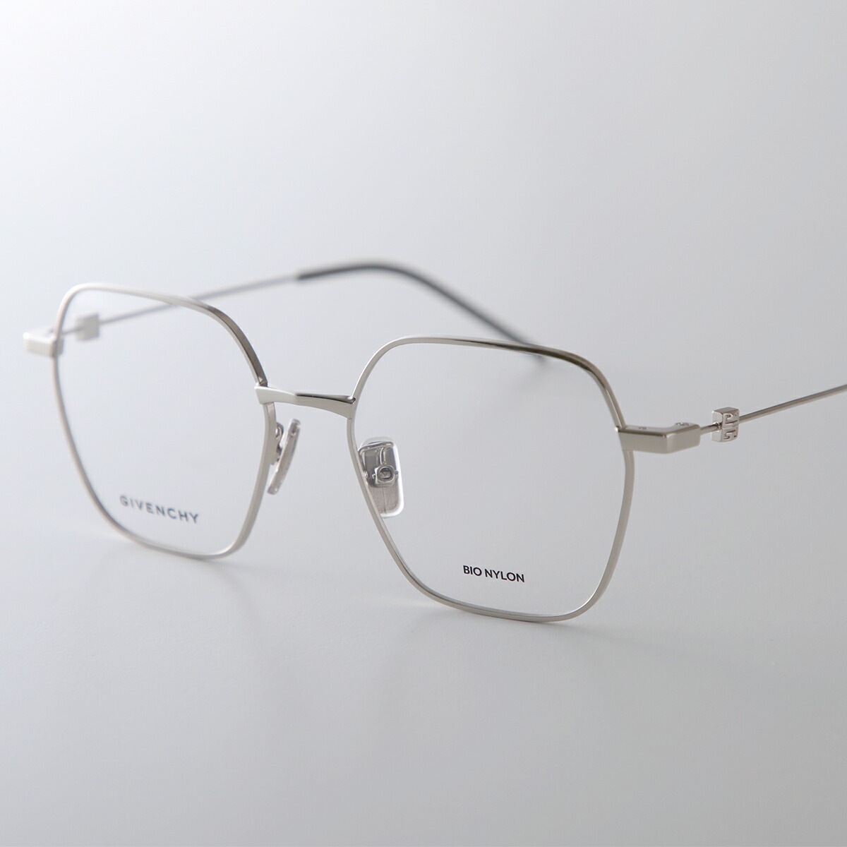 GIVENCHY ジバンシィ メガネ GV50073U メンズ ポリゴン型 メタルフレーム 細フレーム メタルロゴ クリングスタイプ アイウェア 016