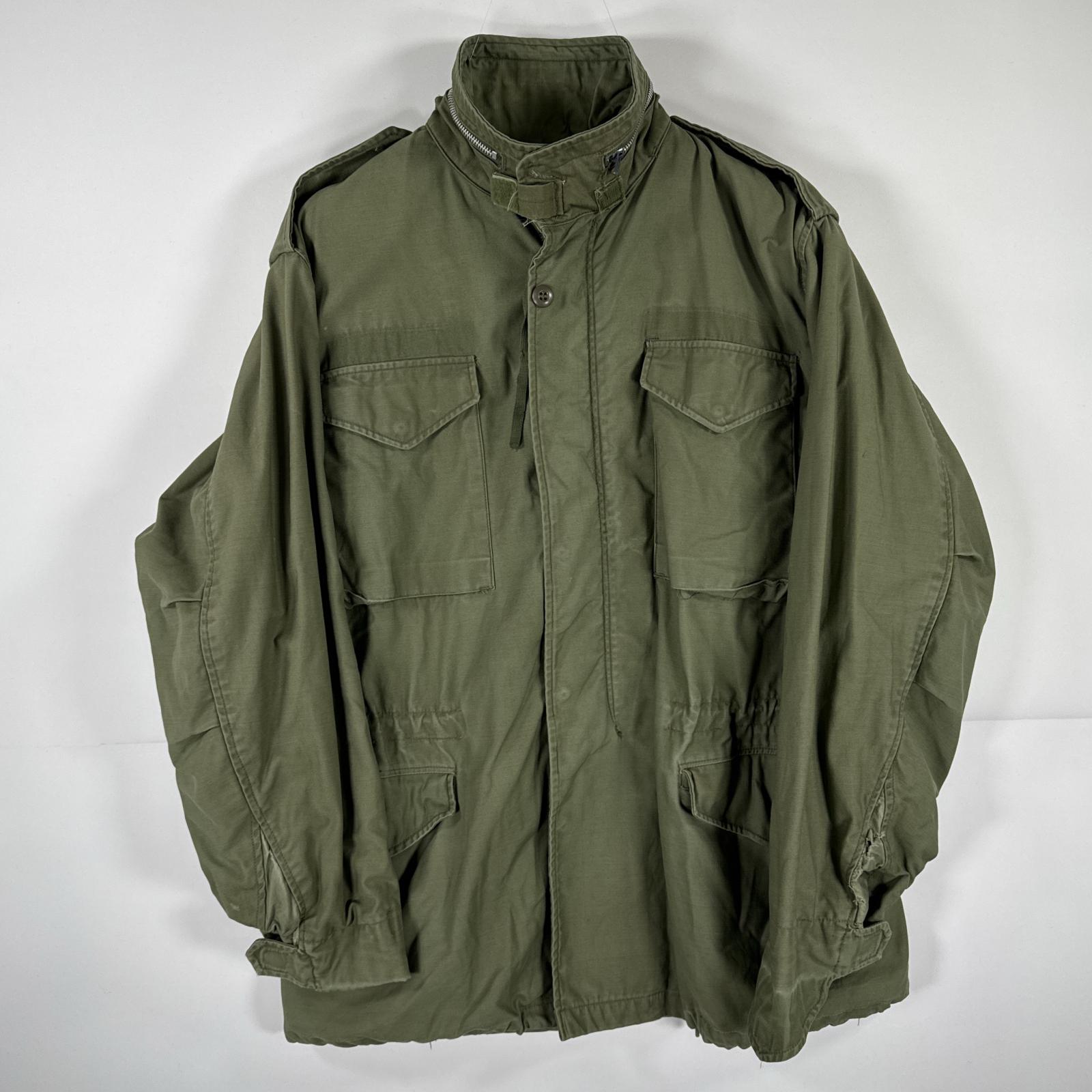 古着 ヴィンテージ ミリタリージャケット M-65 2nd フィールドジャケット 実物 アルミジップ オリーブグリーン メンズ