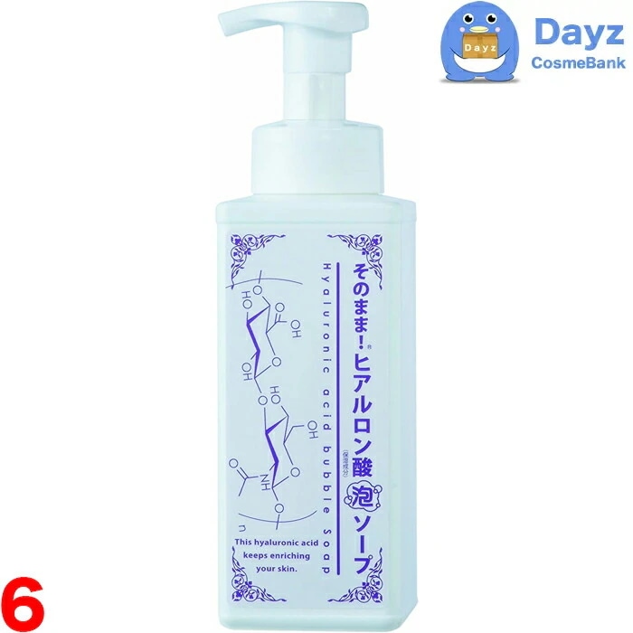そのまま！泡ソープ 500mL　ヒアルロン酸　6点セット　　泡洗顔 洗顔料 洗顔剤 化粧落とし プラセンタ泡ソープ　　nc