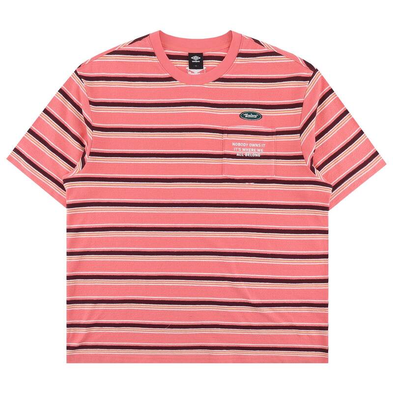 アンブロ クリスピー タスラン ストライプ 半袖Tシャツ UR211CRS59RPK