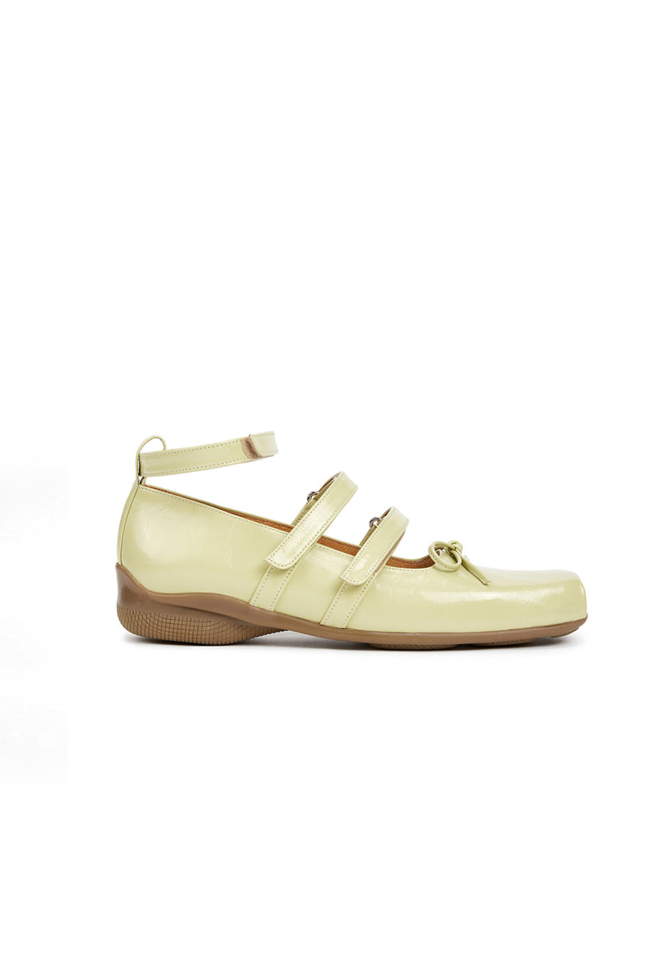 【OPEN Yy】 STRAP BALLET FLAT : GREEN