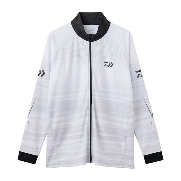 ダイワ ウェア DE-7326 ロングスリーブ ドライシャツ フルジップ ホワイト XL
