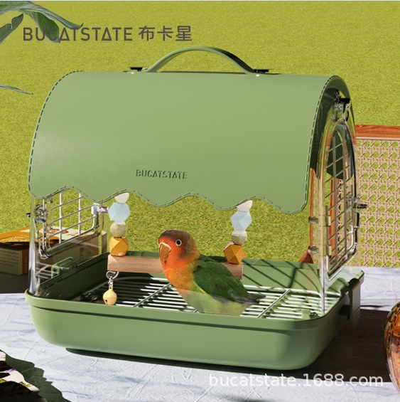 buka Star 鳥かご オウム テイクアウトケージ アクリル製 屋外用 観賞用ケージ タイガースキン ピオニー ブラックフェニックス スペシャルバードケージ