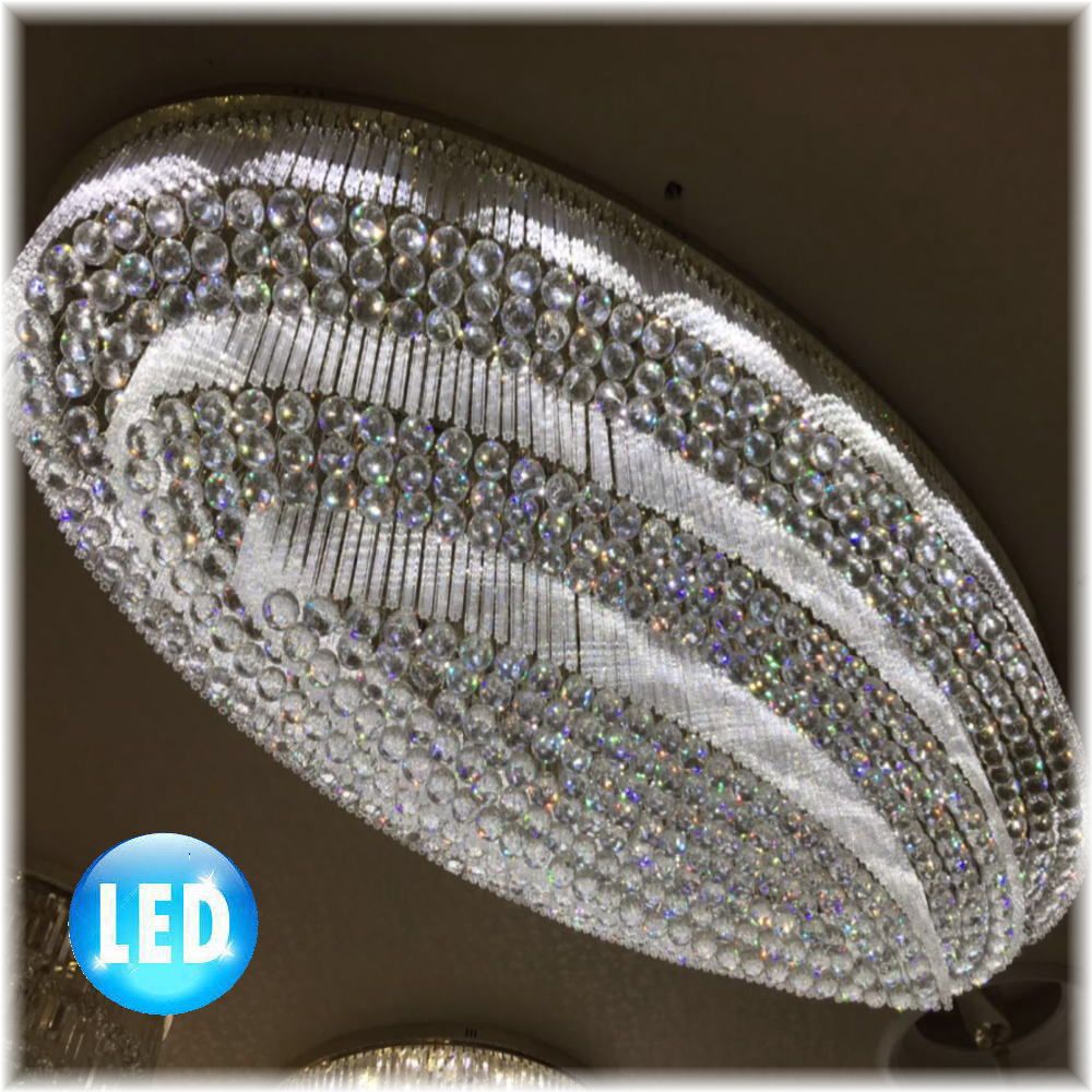 【LED付き！】新品 超豪華！ 大型58灯 リモコン付き LED クリスタル シャンデリア