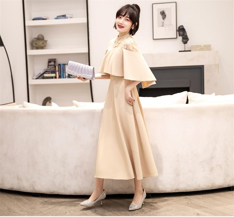 早い者勝ち タキシード エレガント ワンピース 中丈ワンピース 晩装 気高い 夏 スリム ロングスカート 洗練された