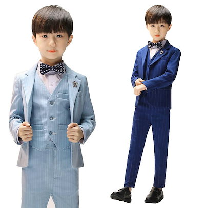 1075Iキッズスーツスーツ男の子スーツベビースーツ男の子フォーマルスlーツ子スーツこどもスーツジュニア発表会子服入学式入園式卒園式スーツタキシード誕生スーツ七五三結婚式5点セットジャケット+パンツ+ 53,999円