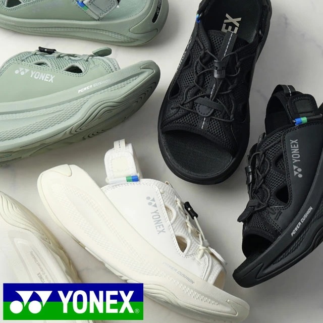 ヨネックス 厚底 サンダル レディース YY-ラフトロッカー スポーツサンダル 2way オフコートシューズ チャンキーソール スポサン カジュアルシューズ 靴 SHWRA1 ブラック ナチュラル グ