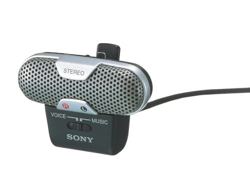 ソニー コンデンサーマイク ステレオ/音楽収音用 VOICE/MUSICモード切り換えスイッチ搭載