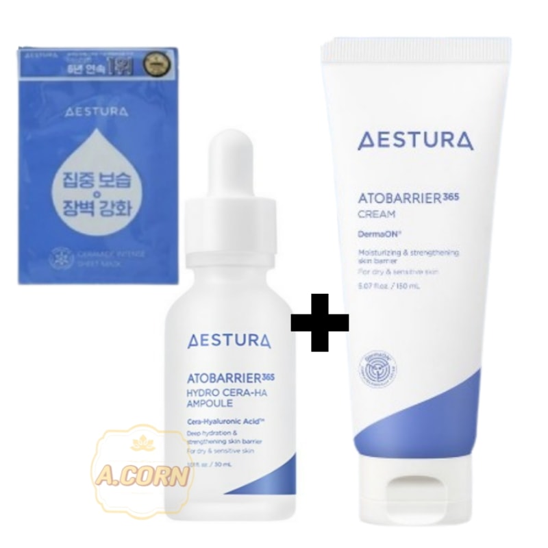 アトバリア365 セラヒアルセラム 30ml+ アトバリア365クリーム 80ml+365マスクパック 1枚/ハイドロセラム セラミド ヒアルロン酸 ダーマコスメ