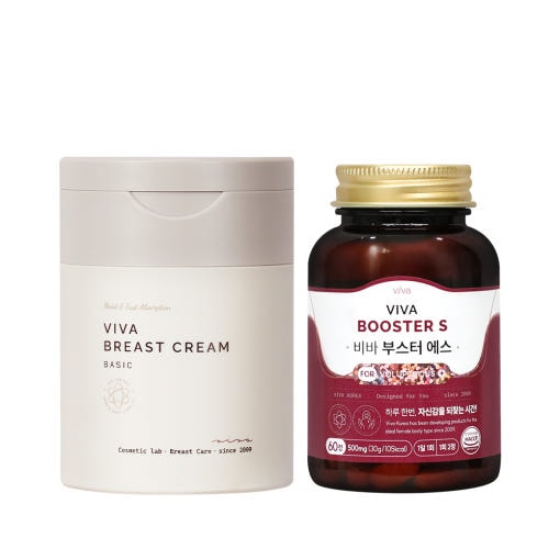 ボルフィリンクリーム100ml＋ブースターSサプリ60粒 女性用・弾力サポート