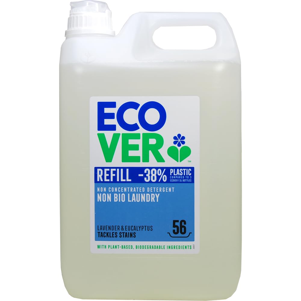 ECOVER(エコベール) エコベール 洗濯洗剤 詰め替え用 ラベンダー＆ユーカリの香り 5000ml 大容量 業務用 ecover 肌に優しい 植物由来 赤ちゃん 洗剤 ベビー 自然 洗濯洗剤 洗濯