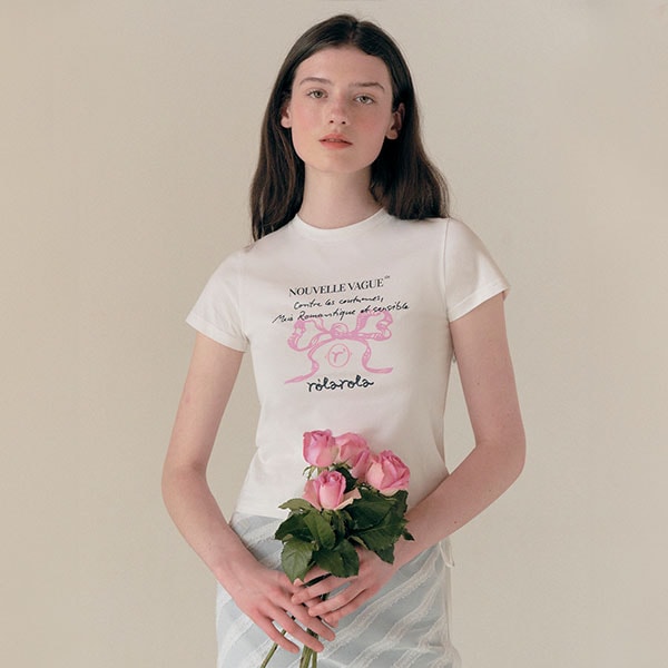 ROLA RIBBON HALF T-SHIRT WHITE 5,091円