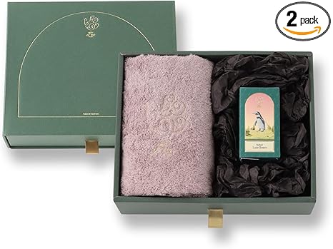 Foo Tokyo フェイスタオル 1枚（ピンク）＆バスオイル（Luxe Flower）ギフトセ