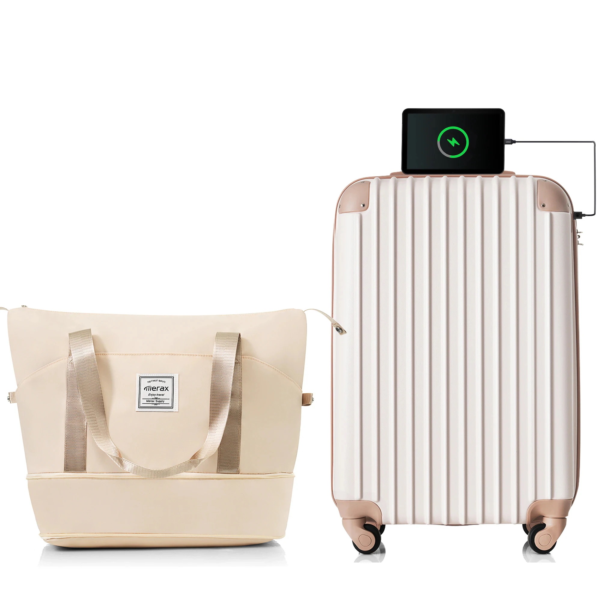 【228】スーツケース Sサイズ USB充電ポート付き ドリンクホルダー付き キャリーケース キャリーバッグ 2日 3日 小型 TSAロック搭載 トートバッグ ハンドバッグ レディース バッグ 手提げ