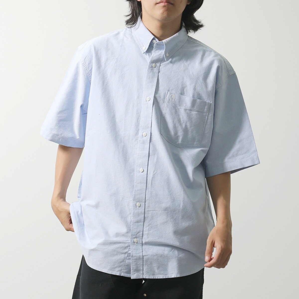 Carhartt WIP カーハート 半袖 シャツ S/S BRAXTON SHIRT ブラクストン I031454 メンズ コットン ガーメントウォッシュ加工 【ts】 12,727円