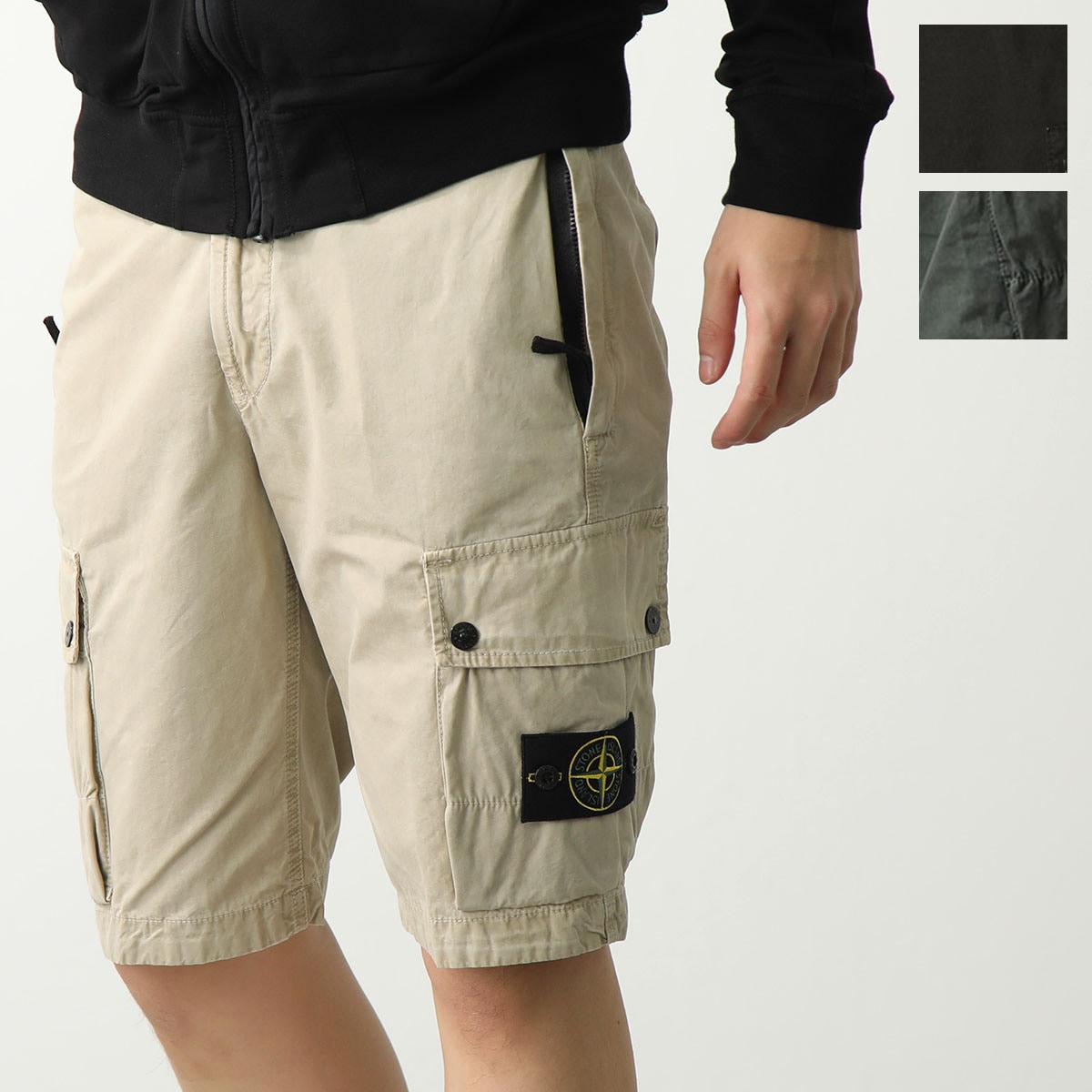 STONE ISLAND ストーンアイランド パンツ 8015L11WA メンズ カーゴ バミューダ ショーツ ハーフパンツ ショートパンツ ロゴパッチ カラー3色