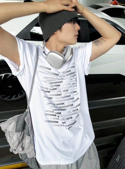 [COSYHARU公式] Silver Cord List Short Sleeve Tee 5,410円