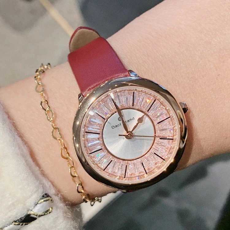 レディースウォッチ 大ヒット中 DACR 腕時計 レディース 防水 ウォッチ おしゃれ かわいい シンプル 人気 カジュアル 10代 20代 30代 40代 上品 プレゼント 8色 革ベルト