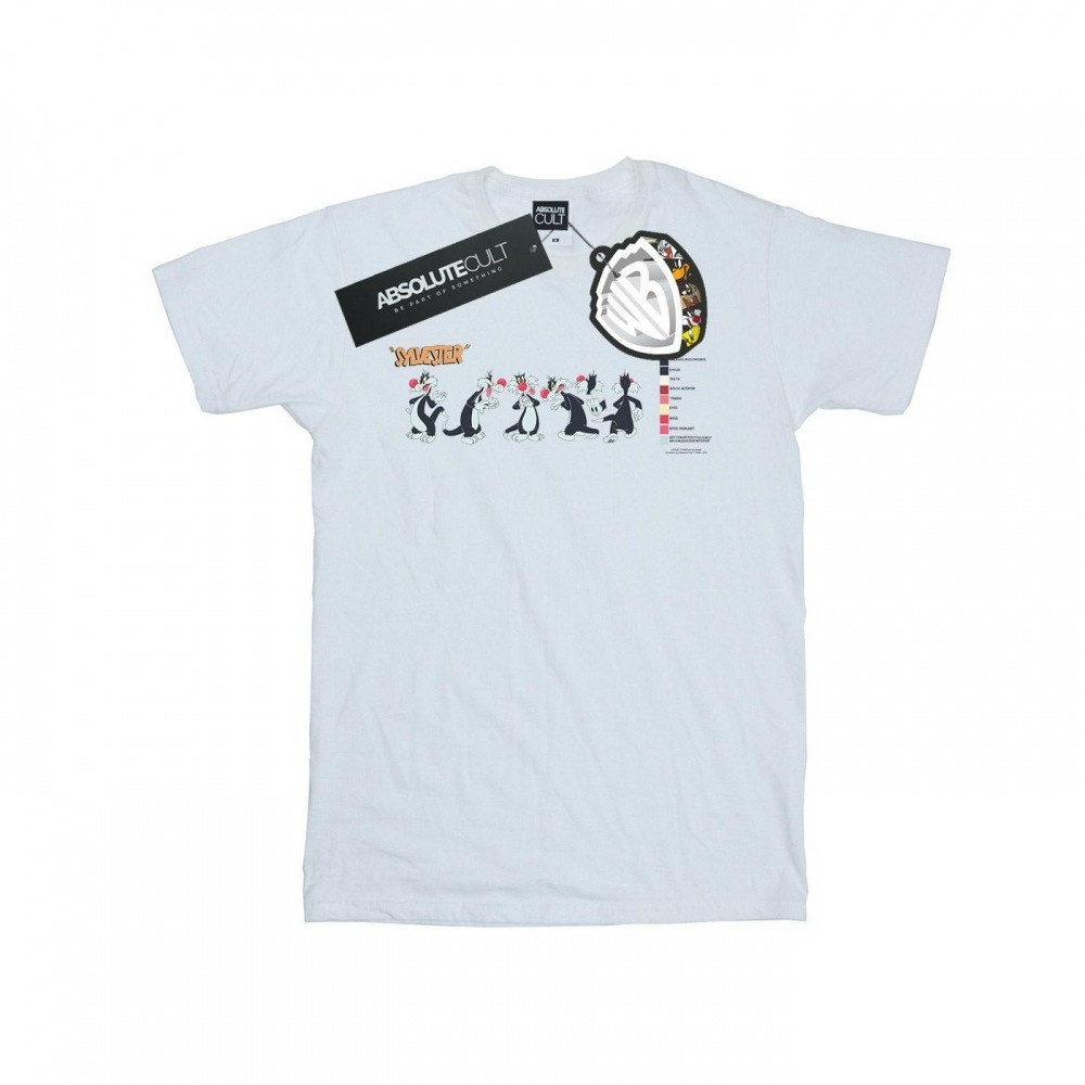 (英国より直送) ルーニーテューンズメンズシルベスターカラーコードTシャツ
