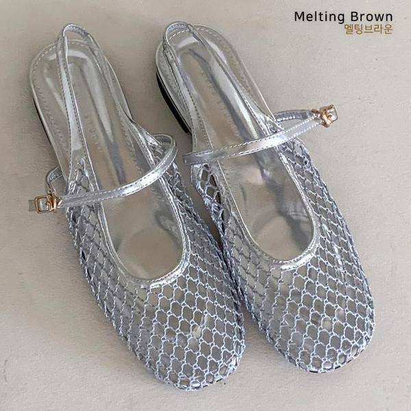 女性用夏フラットサンダルネットサンダルK82