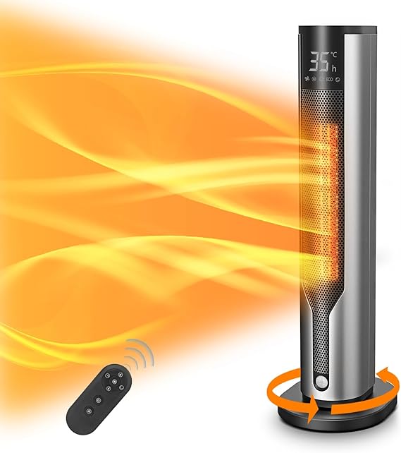 セラミックヒーター【2024 人感センサー ECO省エネ 】電気ファンヒーター 暖房器具 セラミックファンヒーター 首振り 電気ストーブ ヒーター 8-15畳 750W/1200W タイマー設定 大風 9,926円