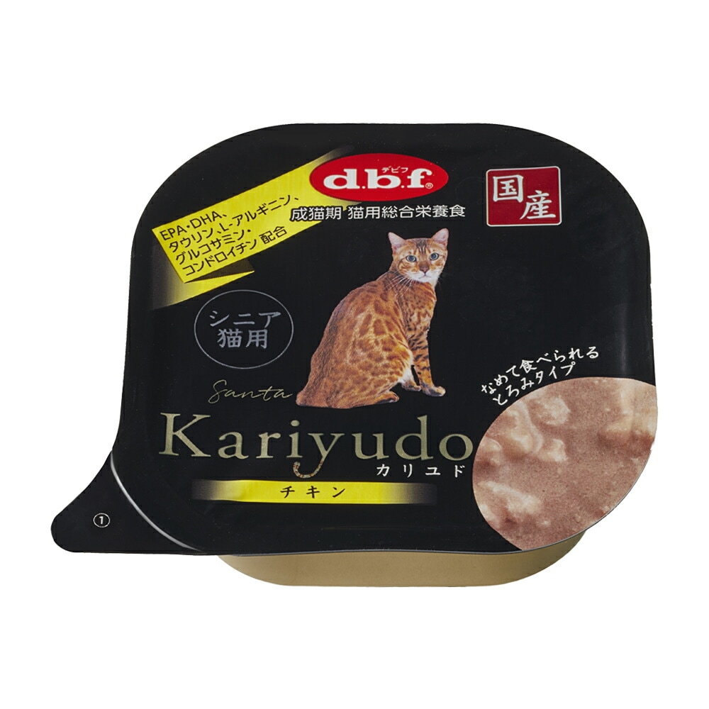 （まとめ買い）デビフペット Kariyudo（カリユド） シニア猫用 チキン 95g 猫用フード [x24]
