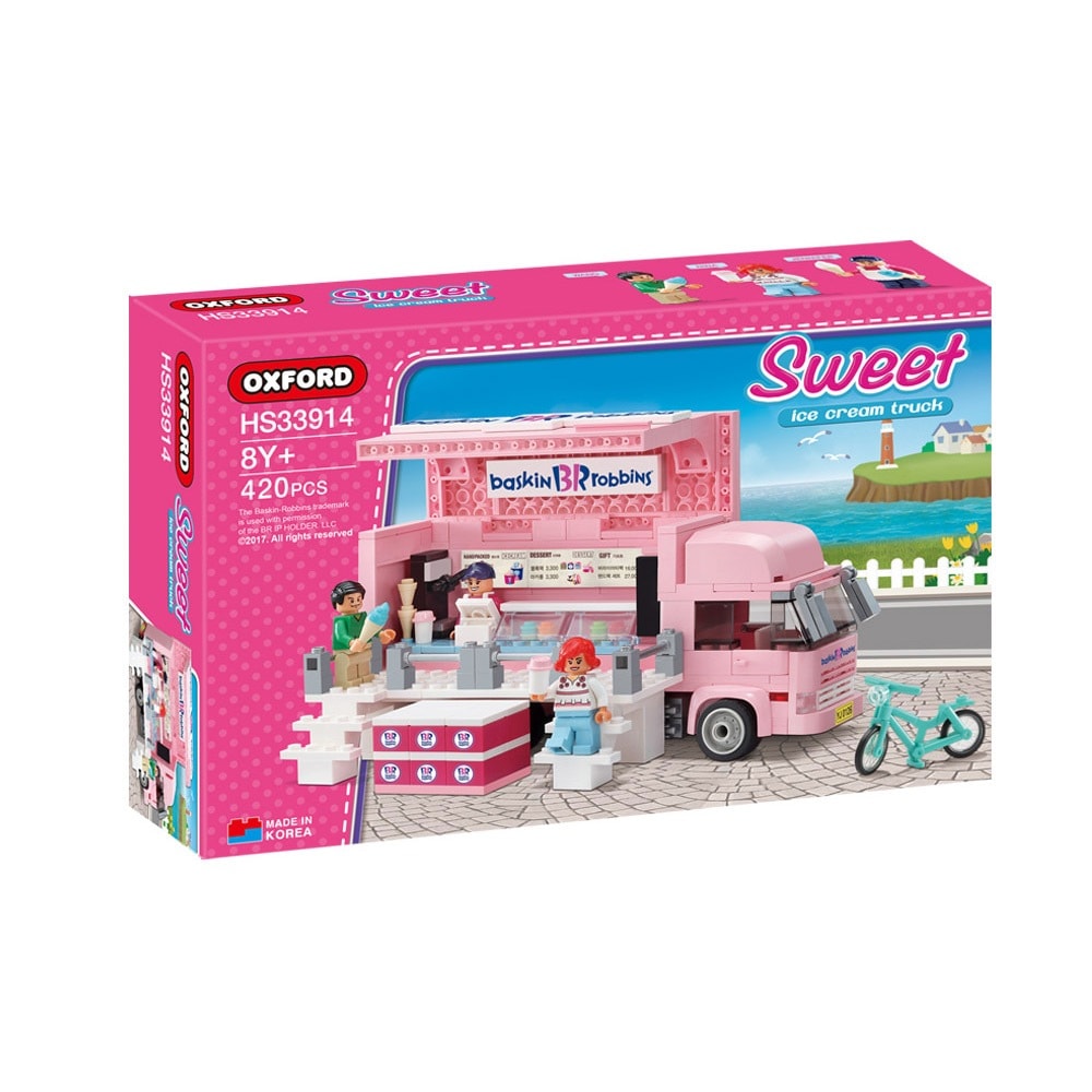 オックスフォードスイートバスキンラビンスアイスクリームショップブロック玩具3900 HS33914こどもの日プレゼント