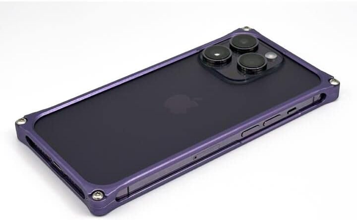 ギルドデザイン ソリッドバンパー マットパープル iPhone 14 Pro Max