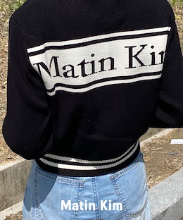 Matin kim マーティンキム ロゴコーティングジャンパー アウター MATIN KIM]☆韓国人気☆MATIN KIM LOGO COATING JUMPER (Matin Kim