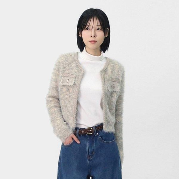 女性 冬 抜け毛のない フェイクファー クロップ ヘアリー アンゴラ...