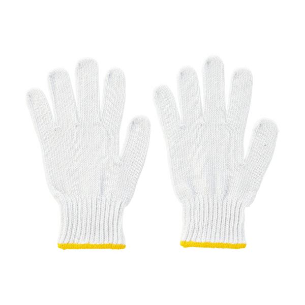 （まとめ）TANOSEE 徳用軍手 600g ホワイト 1セット（120双：12双×10パック） (×3セット)