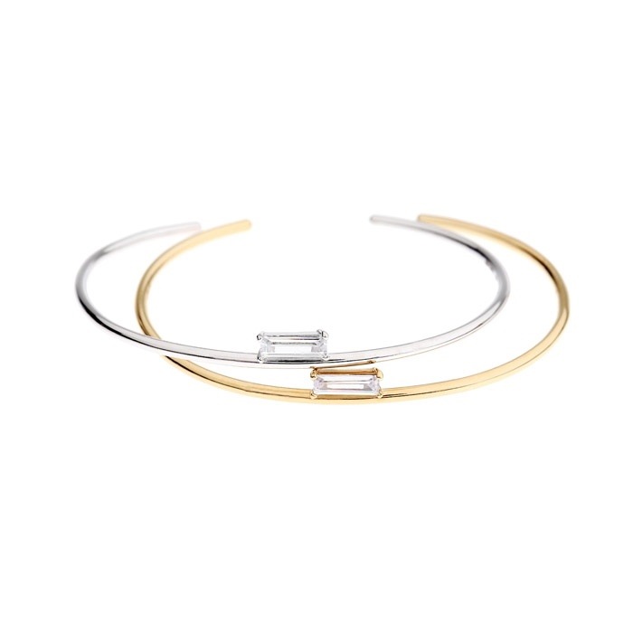 【GRAYコレクションバゲットストーンカフ】/韓国の人気ブランド 韓国正規品 韓国の人気商品 韓国ファッション 韓国ジュエリー デイリーアクセサリー SNSで人気 韓国ファッション 韓国