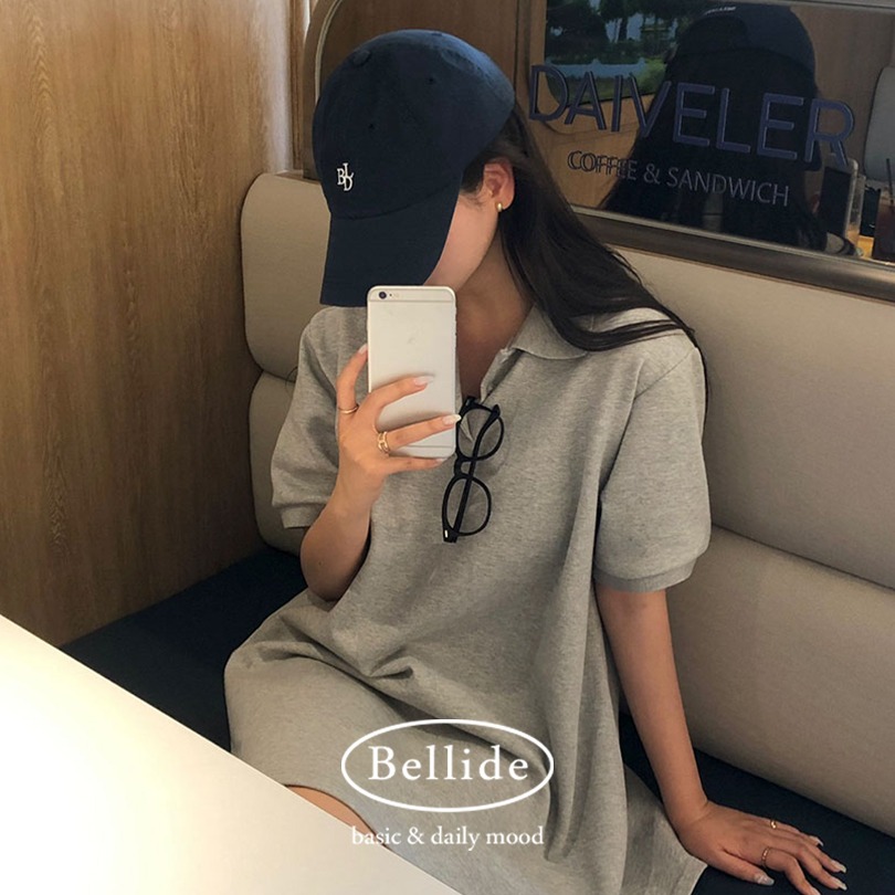 [MADE] ルーズフィットフレアPKワンピース op1278