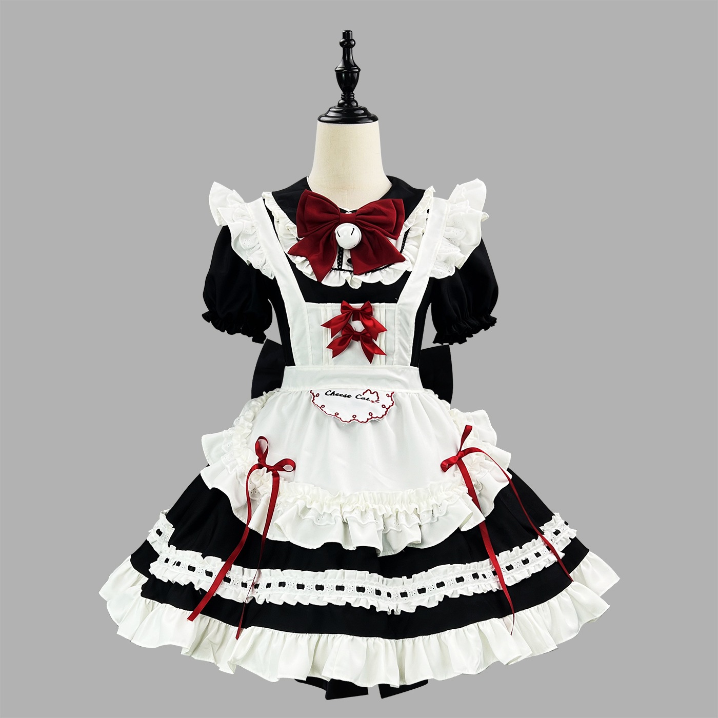 新作白黒可爱いソフト妹メイドlolitaワンピース女子服ソフト妹カフェ二次元