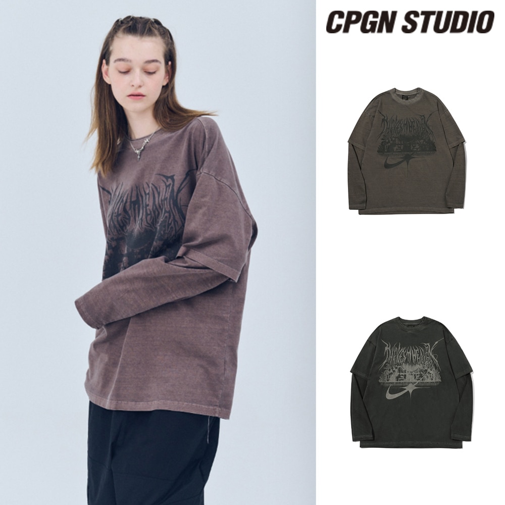 【CPGN STUDIO】 VISIONARY Layered Pigment Long Sleeve
