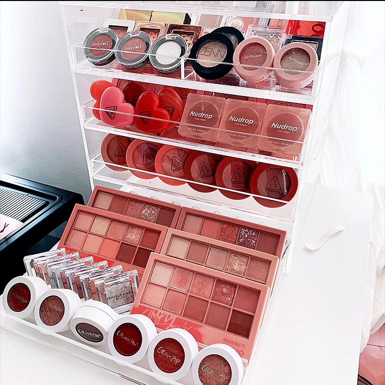 コスメ収納 アクリル SNSの大人気 多機能 大容量 メイクボックス コスメボックス 化粧ボックス メイクケース メイク収納 化粧品 引き出し 韓国風