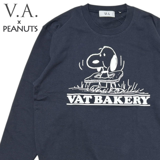 ヴイエー V.A. VAT BAKERY PEANUTS C/N SWEAT ピーナッツ クルーネック スウェット Various Artists スヌーピー 209-000712-057