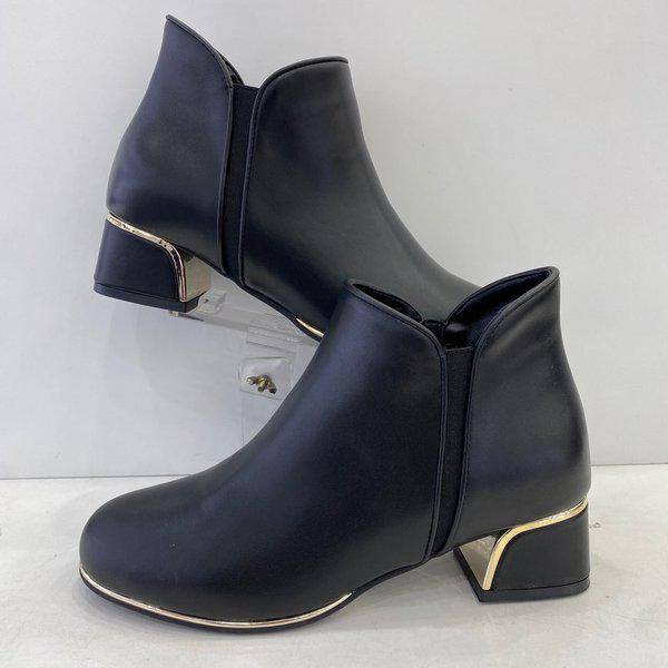 女性セミフォーマルアンクルブーツ PFDWSB868BK HSPD4A GN