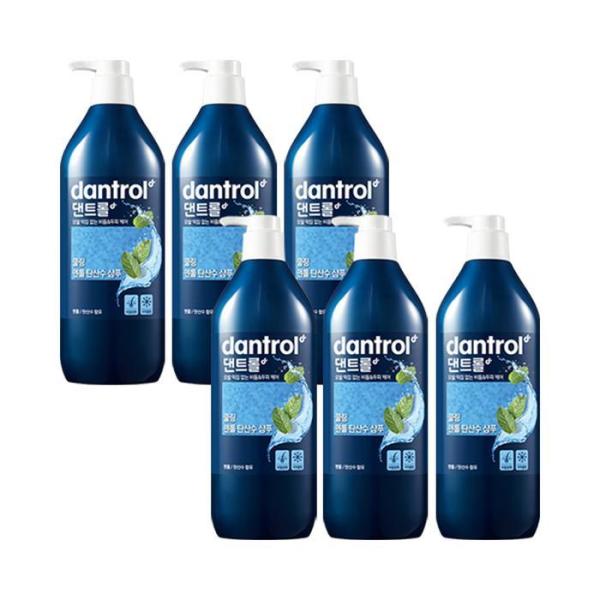 ダントロール クーリングメントール 炭酸水 シャンプー 820ml x6