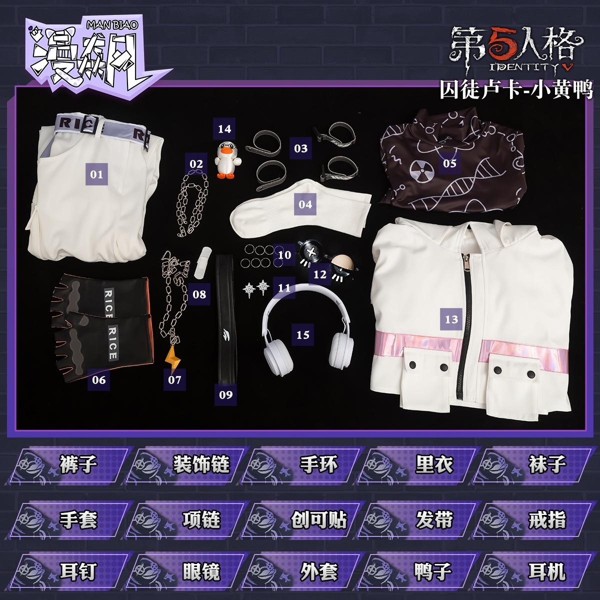 Qoo10] B.DUCK 第五人格 囚人コス スーツ ルカ Bdu : ホビー・コスプレ