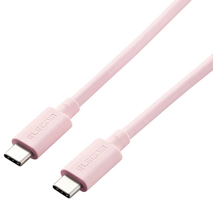 TypeCケーブル C to C USB4 80cm ピンク