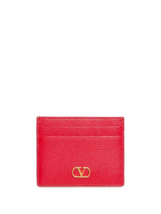 VALENTINO GARAVANI Women Business Card Wallet WP0AJ7SNP JU5 ROUGE PUR