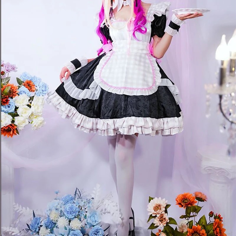 Arcecc-女性のためのMarinKittlyoコスプレコスチュームメッシュロリータドレスロールプレイ女の子のためのハロウィーンパーティー