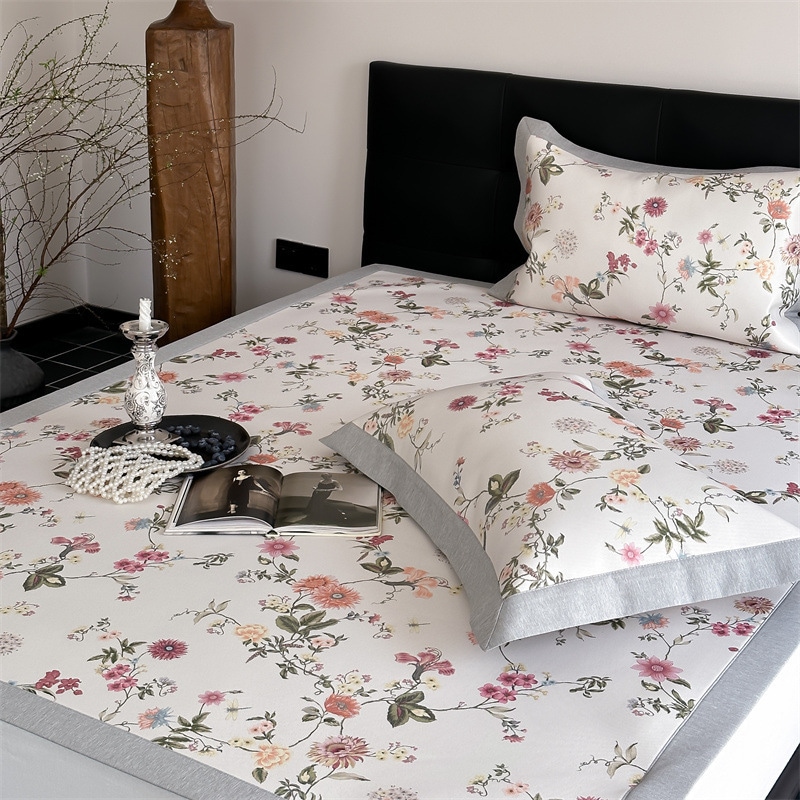 ナントンハイエンドaクラスマザーチルドグレードクールな感覚抗菌抗マニットアイスシルクマットサマーデジタルプリントヘルスマット 2222222