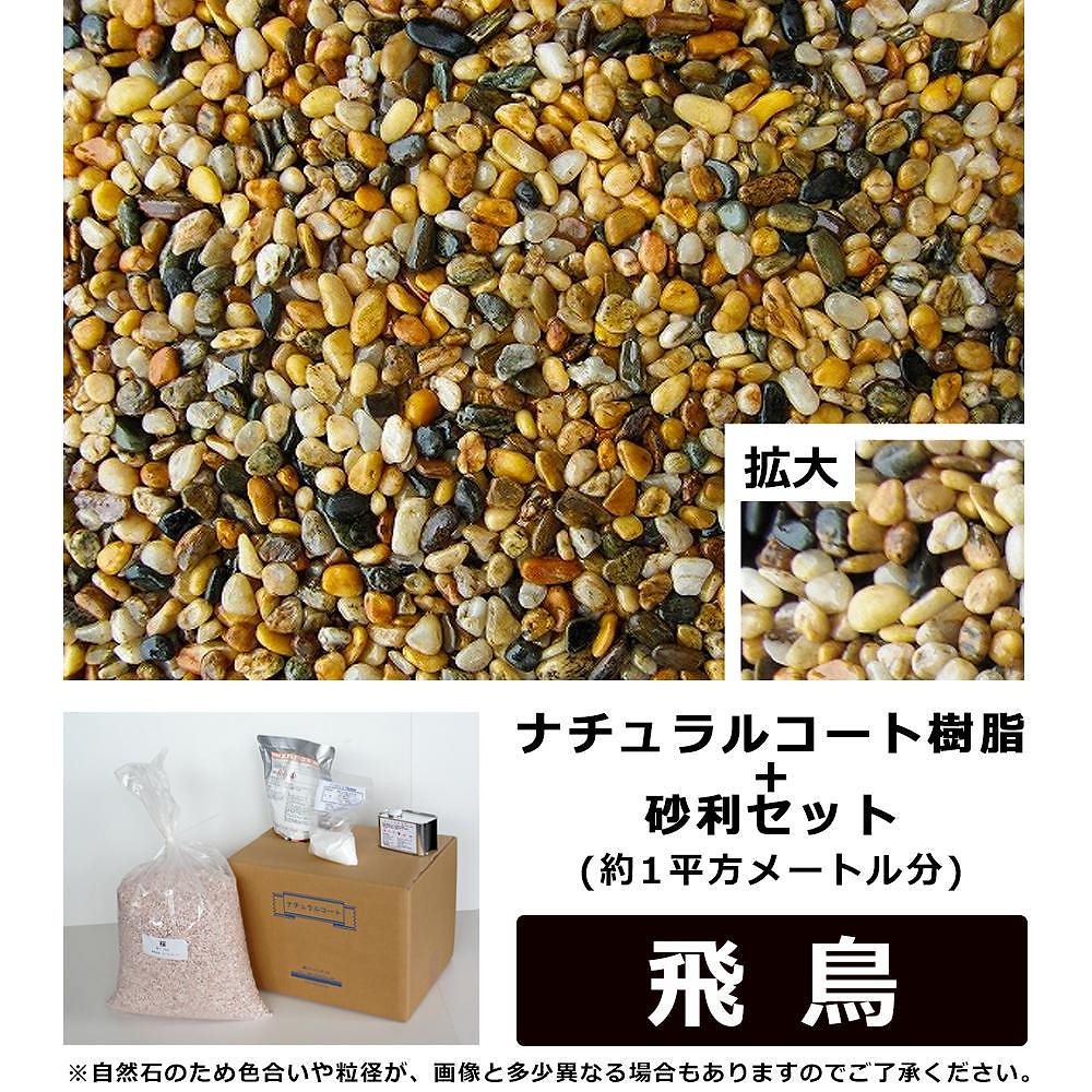 ナチュラルコート樹脂+砂利セット 錆色系 飛鳥 （約1平方メートル分）
