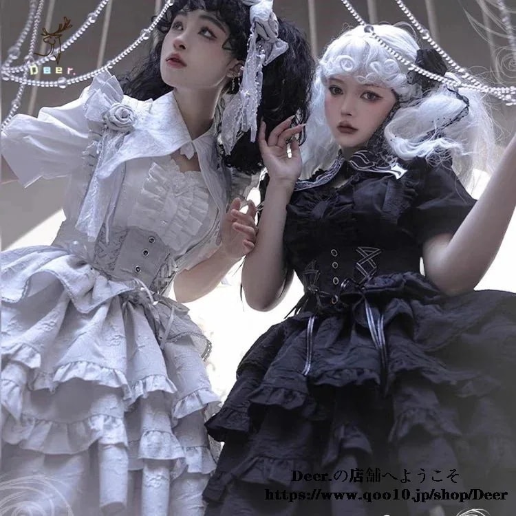 【急速出荷!】今年人気のロリータSALE 薔薇のプロローグskビート販売機ゴシック風ロリータフィッシュボーンショートハロウィンロリータワンピース公演着 ドレス 7,680円
